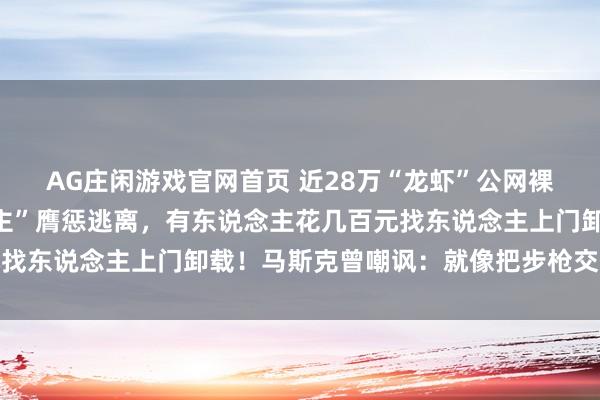 AG庄闲游戏官网首页 近28万“龙虾”公网裸奔，首批“养虾东说念主”膺惩逃离，有东说念主花几百元找东说念主上门卸载！马斯克曾嘲讽：就像把步枪交给了山公