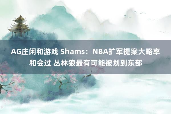 AG庄闲和游戏 Shams：NBA扩军提案大略率和会过 丛林狼最有可能被划到东部