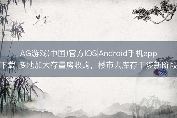 AG游戏(中国)官方IOS|Android手机app下载 多地加大存量房收购，楼市去库存干涉新阶段