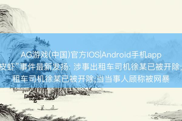 AG游戏(中国)官方IOS|Android手机app下载 “1035元4只皮皮虾”事件最新发扬: 涉事出租车司机徐某已被开除;当当事人顾称被网暴