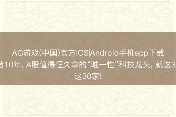AG游戏(中国)官方IOS|Android手机app下载 畴昔10年， A股值得恒久拿的“唯一性”科技龙头， 就这30家!