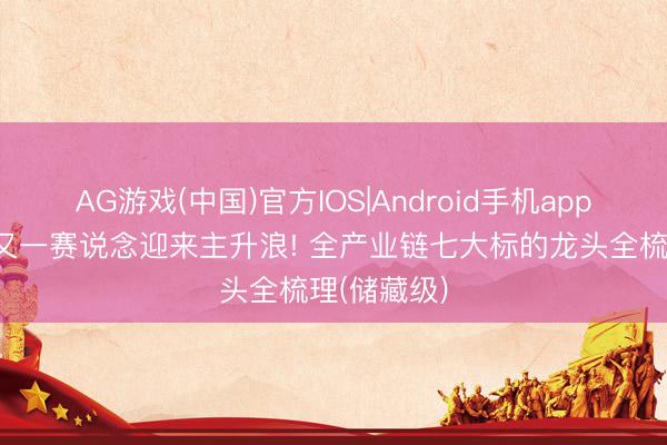 AG游戏(中国)官方IOS|Android手机app下载 五月又一赛说念迎来主升浪! 全产业链七大标的龙头全梳理(储藏级)