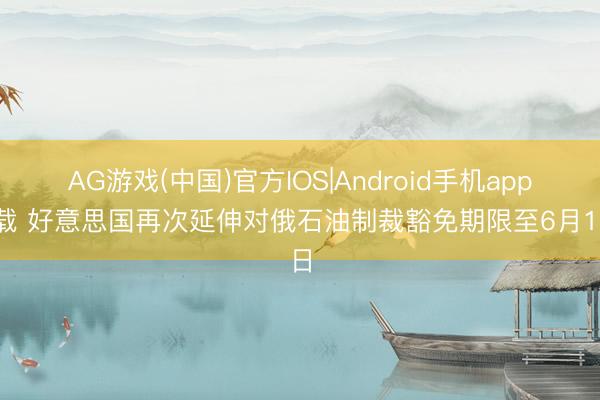AG游戏(中国)官方IOS|Android手机app下载 好意思国再次延伸对俄石油制裁豁免期限至6月17日