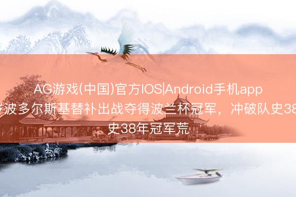 AG游戏(中国)官方IOS|Android手机app下载 40岁波多尔斯基替补出战夺得波兰杯冠军，冲破队史38年冠军荒